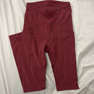 Maroon Lululemon Leggings